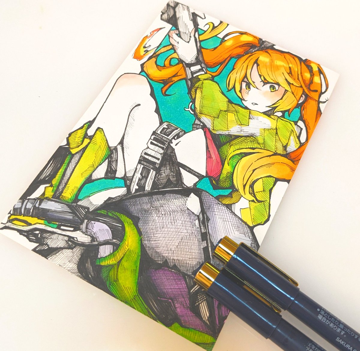 meuniere_dance's tweet image. 実装おめでとう
#コンパス #オリジナルヒーロー #ちーちゃん #イラスト #Illust #アナログ #絵描きさんと繋がりたい #ペン画 #二次創作 #ファンアート