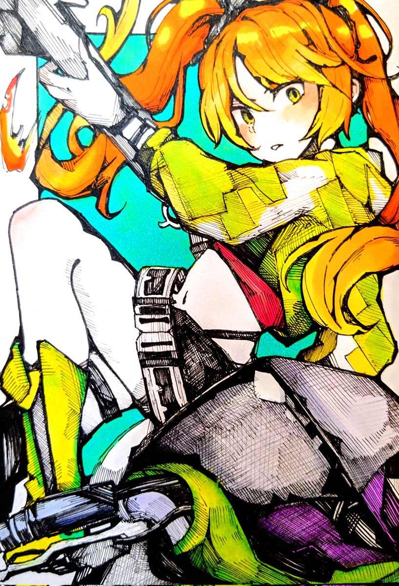 meuniere_dance's tweet image. 実装おめでとう
#コンパス #オリジナルヒーロー #ちーちゃん #イラスト #Illust #アナログ #絵描きさんと繋がりたい #ペン画 #二次創作 #ファンアート
