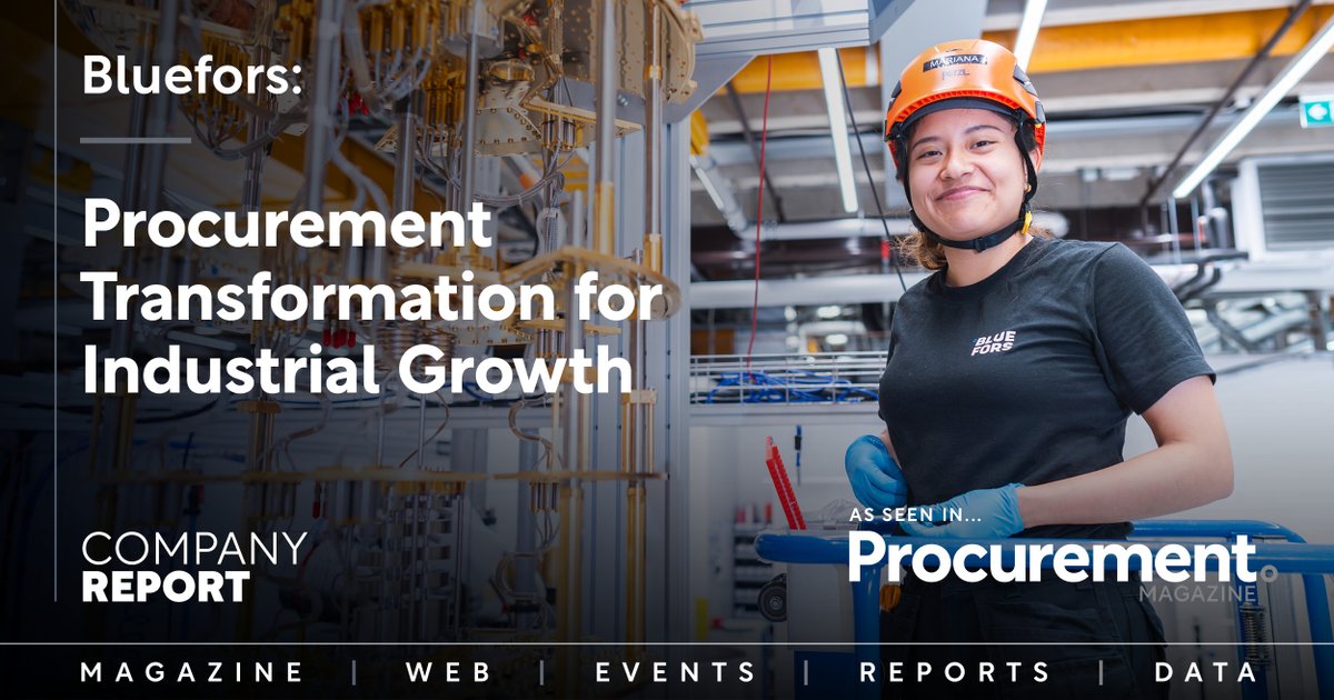 ProcurementMag_'s tweet photo. In Case You Missed It 🤯 @Bluefors_Ltd is revolutionising #procurement! With strategic sourcing &amp; supplier collaboration, they’re leading quantum tech manufacturing. Read how they’re driving innovation ➡️ https://t.co/9nySK8yU86 #ProcurementTransformation #QuantumTech https://t.co/BVt6NMzJuI