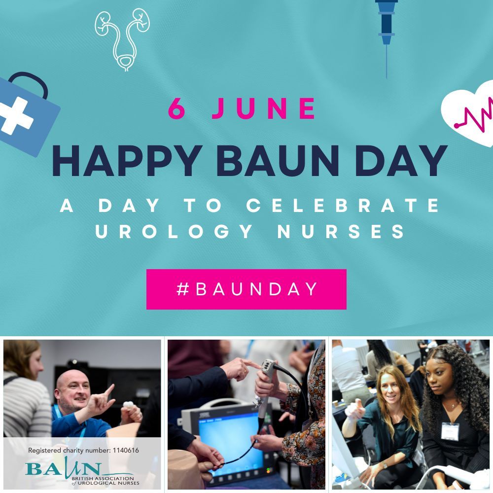 Set aside the 6th of June 2025 and celebrate BAUN DAY 2025, A Day to celebrate urology nurses. Gather your team and celebrate your successes. Keep an eye out for more details coming soon. #UrologyNurses #Urology