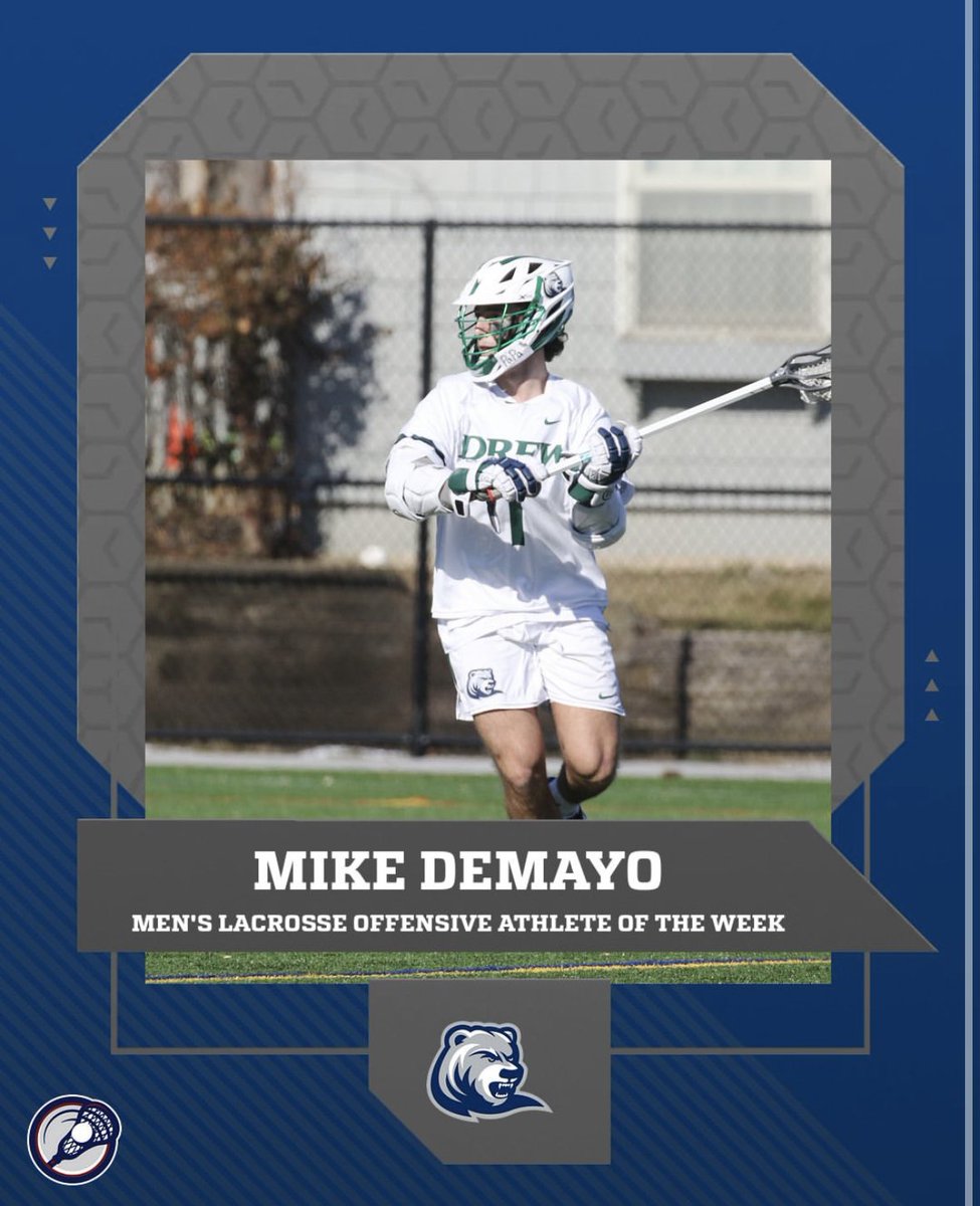 BravesHSLax's tweet photo. Great start to our former Captain’s senior year! 4x starter and 3x Captain at Drew, always making us proud @MikeDeMayo1 https://t.co/V3f7Top6D2