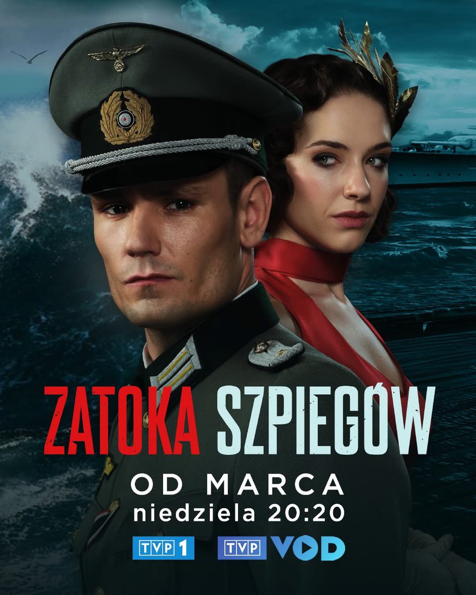 Mało nie zginął, ale powraca kontynuować szpiegowską misję❗⚓🔥 

#BartoszGelner jako Franz Neumann w nowym sezonie porywającego serialu wojennego #ZatokaSzpiegów 💥 już w niedzielę o 20:20 w #TVP1 💙 i #TVPVOD 💜