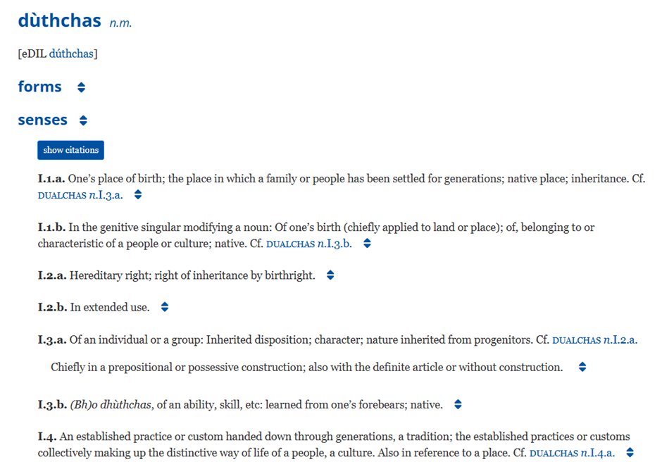 Airson #SeachdainNaGàidhlig2025 agus #CeanglaicheangunChrìch, bidh sinn a’ coimhead air na h-inntridhean againn agus gan ceangal ri faclan, cànanan is goireasan eile. An-diugh: Dùthchas 
faclair.ac.uk/duthchas.php 1/