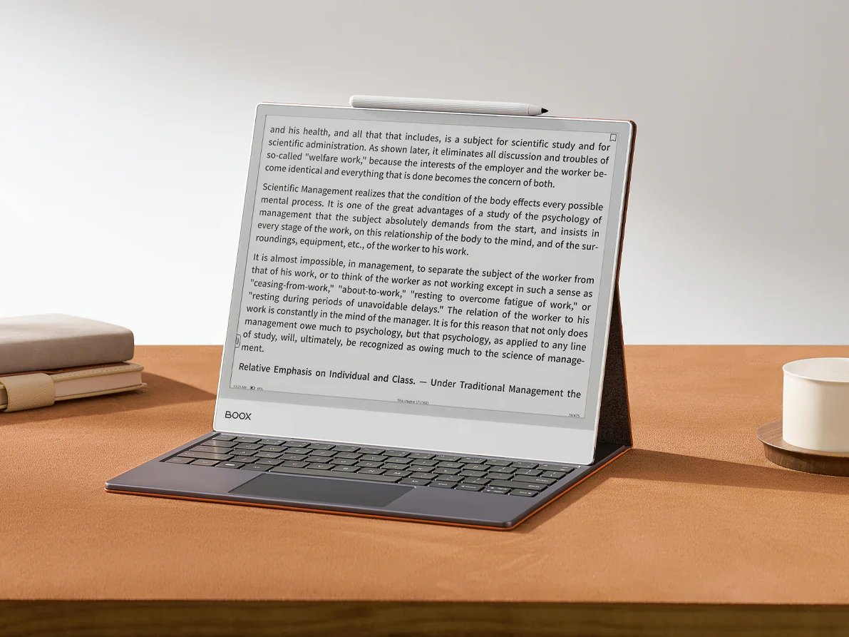 OnyxBoox's tweet image. If you deal with a lot of large PDFs, especially scanned ones, a 13.3-inch (near A4-size) eReader makes your reading effortless - no more constant zooming. Check out #NoteMax, our first 13.3&quot; 300ppi eReader. With an 8-core CPU, 6GB RAM, and BSR technology, it handles big files…