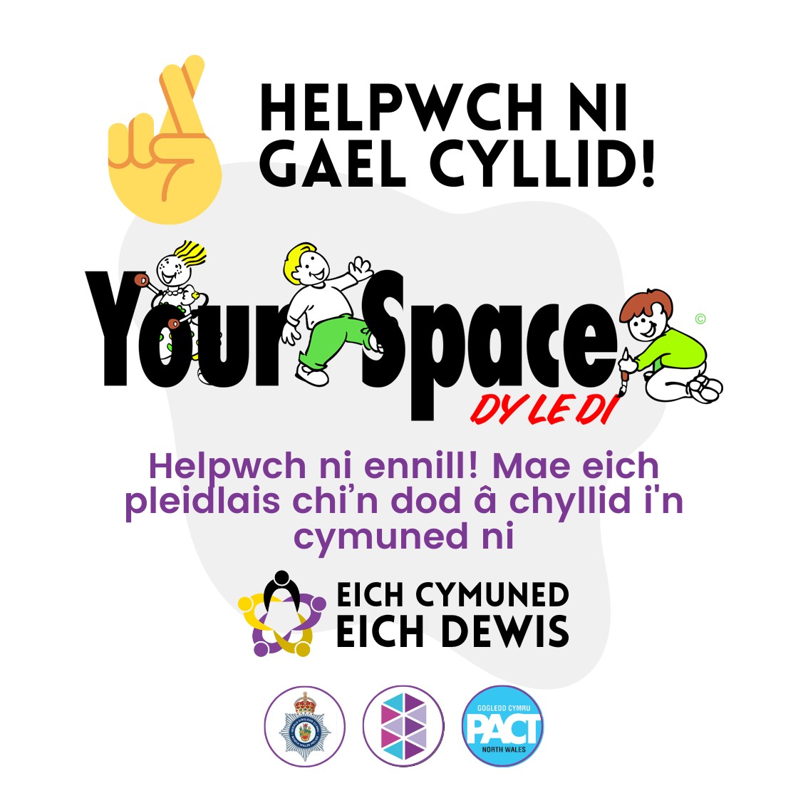 YourSpaceNorthWales (@yourspacedyledi) on Twitter photo Please give us 2 minutes of you scrolling time, click the links and vote for us to secure some much needed funds! The voting is now live for Your Community, Your Choice until 14th March 2025.
English: surveymonkey.com/r/YCYC_25
Cymraeg: surveymonkey.com/r/ECEC_25
<a href="/PMullin7/">Paul Mullin</a> Please give us 2 minutes of you scrolling time, click the links and vote for us to secure some much needed funds! The voting is now live for Your Community, Your Choice until 14th March 2025.
English: surveymonkey.com/r/YCYC_25
Cymraeg: surveymonkey.com/r/ECEC_25
<a href="/PMullin7/">Paul Mullin</a>