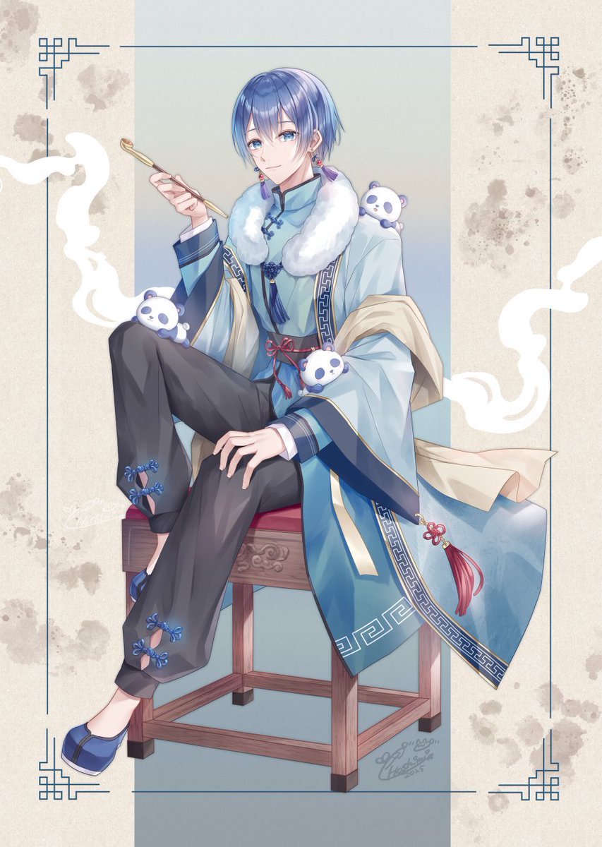 「ちゃいなパンダ #グッスマイラコン05KAITO 」|小日向ほしみのイラスト
