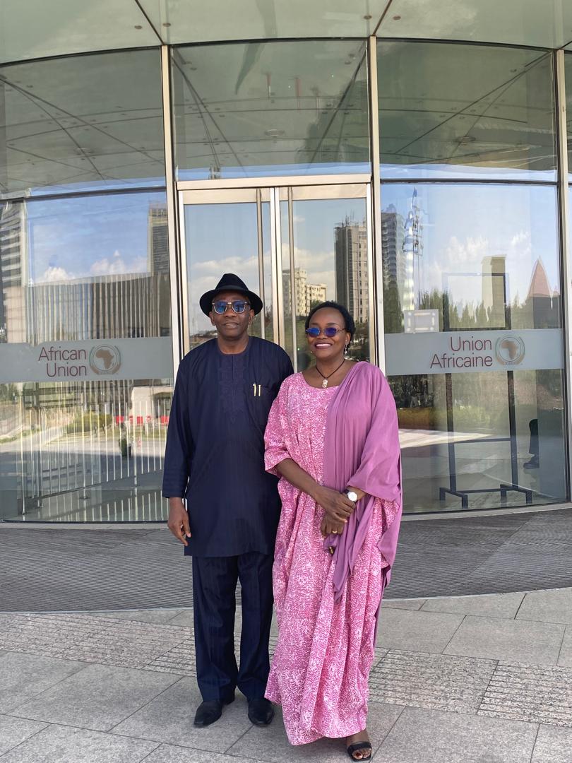 APSS CEO <a href="/drlsnewman/">Drlsnewman</a> and her husband Dr. Rotimi at AU HQ