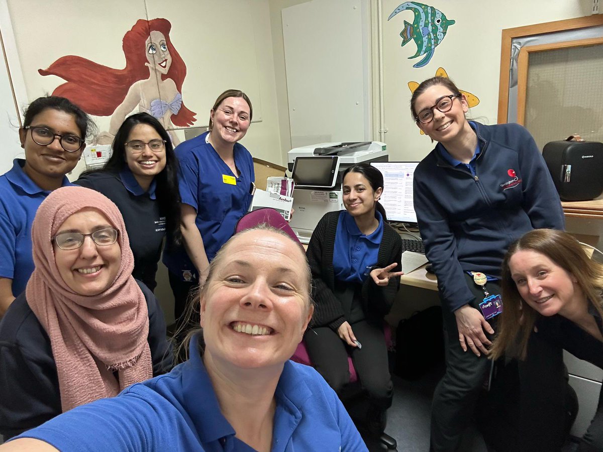 Week 2 of the refurb - how many people can we squish into Shellie’s office? 😂 <a href="/Bham_Childrens/">Bham Children's Hosp 💙</a>