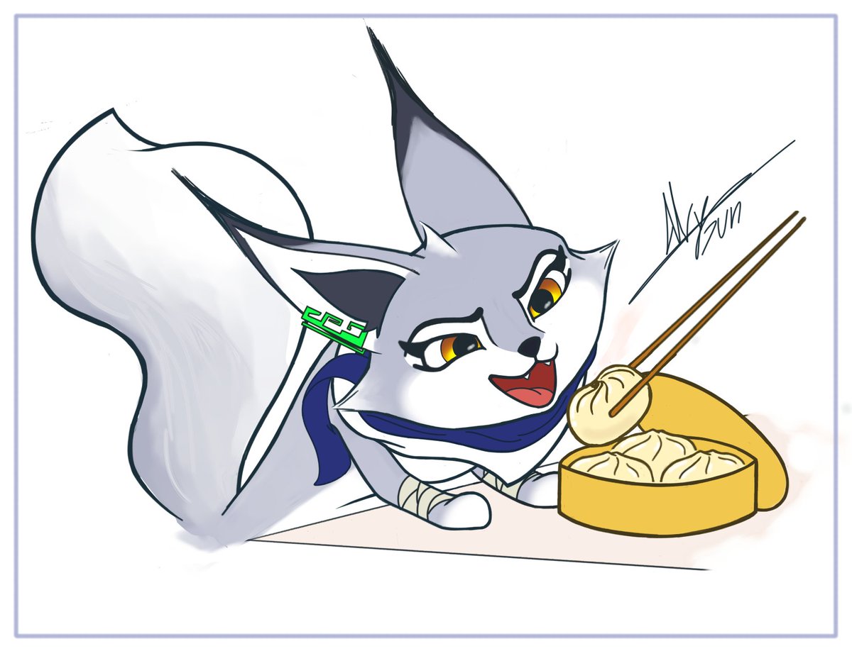 Alvy_bun's tweet photo. She's hungry 🦊🤍

#furryart #art #furry #zhen #kungfupanda #Dreamworks #DigitalArtist #digitalart #Fanarts https://t.co/1eadNwljER