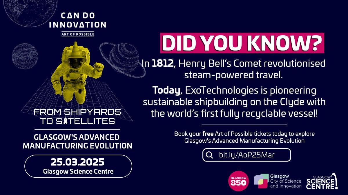 CANDOsummit's tweet image. 💡Discover how advanced manufacturing & aerospace tech are shaping the future at Art of Possible on 25th March!
🌍Join industry experts as we explore innovations that are transforming industries worldwide, from Earth to outer space.
🎟️bit.ly/AoP25Mar
#InnovationJourney