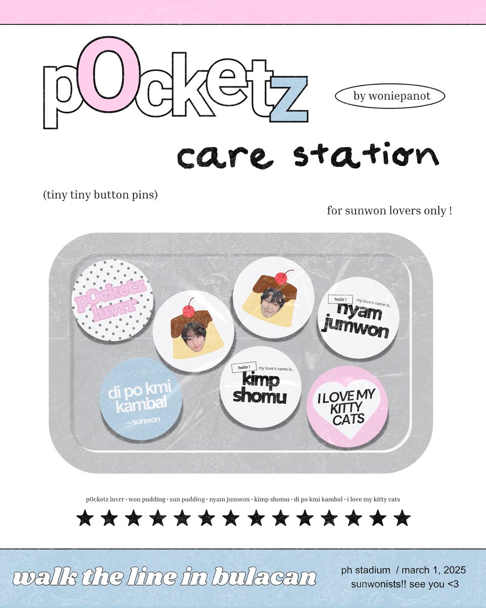 woniepanot's tweet photo. pOcketz care station . . . 🗯️

fan support for #포켓즈 !
by @woniepanot 

       ⚠︎  rt &amp; like this tweet
       ⚠︎  will go priv on d-day

#WALKTHELINE_IN_BULACAN #정원 #선우 https://t.co/sUZoEjgDSJ