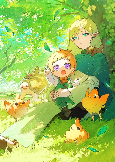 イラストを担当させていただいた撫羽先生の『元貴族の四兄弟はくじけない!』の2巻が3月3日(月)に発売されます!今回の表紙はロロとディさんと新しい仲間やお友達を沢山描きました許可をいただいたのでイラストを公開いたします!ご予約はこちらから! 