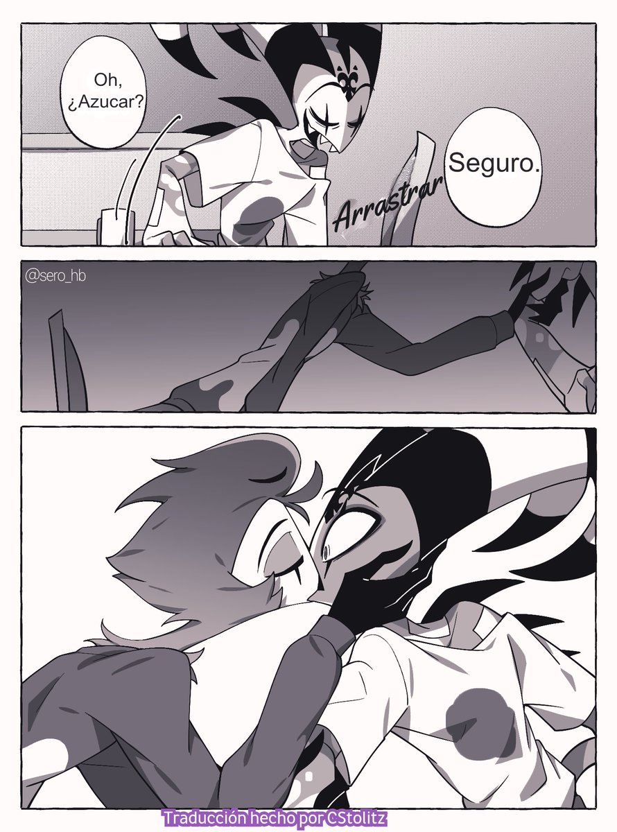 Cele729909's tweet photo. Los labios de Blitz son el azúcar para Stolas ☺☺
🔥Traducción hecha con el permiso de @sero_hb
#Blitz #Stolas #helluvaBoss #Stolitzcomic https://t.co/sp2F4Yh9qm