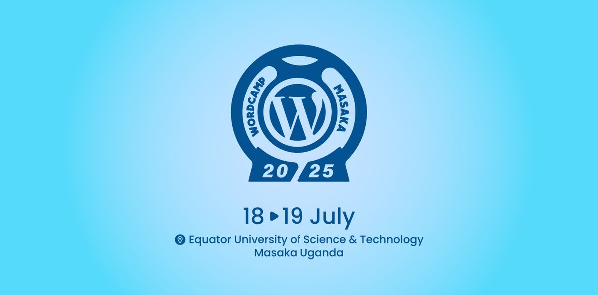 Mark your calendars! WordCamp Masaka 2025 is coming🎉

Get ready for engaging sessions, workshops, WordPress showcases, and networking. Let’s celebrate the WordPress community together! Learn more: masaka.wordcamp.org/2025/  

Stay tuned for more updates 🥳
#WCMasaka #WordPress