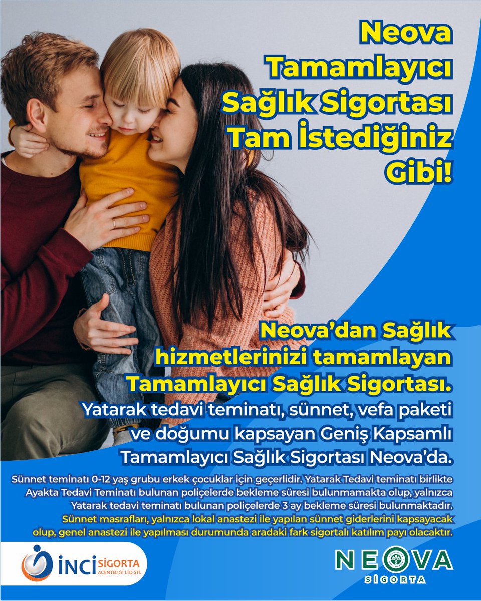 Neova Tamamlayıcı Sağlık Sigortası Tam İstediğiniz Gibi!

Neova’dan Sağlık hizmetlerinizi tamamlayan Tamamlayıcı Sağlık Sigortası.

#İnciSigorta #Neova #sünnet #tss #sağlık #sağlıksigortası #tamamlayıcısağlık #hastane #ailehekimi #doktor #muayene #tedavi #local #sağlıkocağı