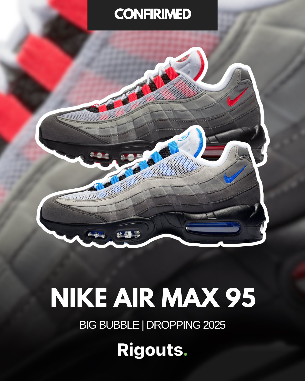 AT2865 003】25 日本未発売 NIKE AIR MAX 95 OG BLACK WHITE GREY 