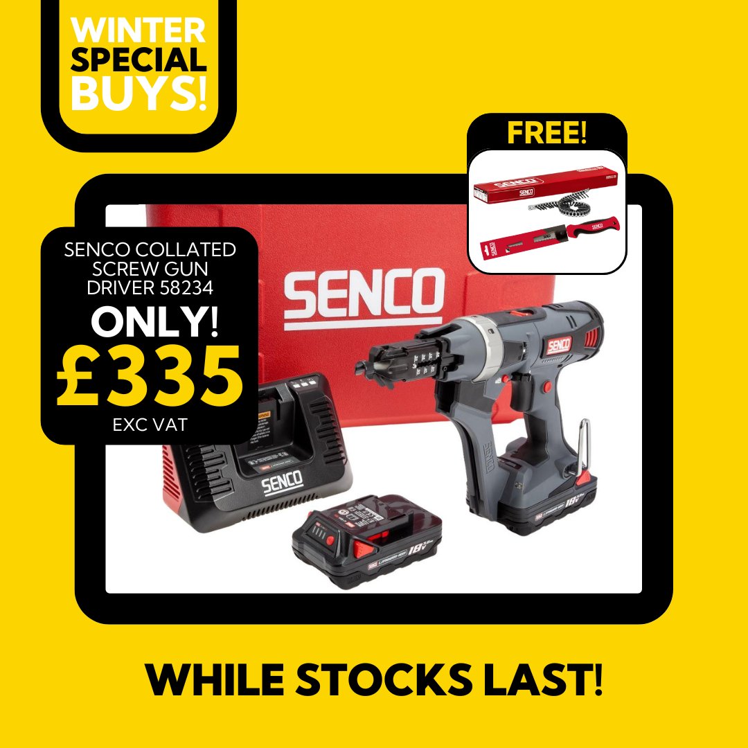 Check out these amazing Winter Special Buys from leading brands like SENCO! 🛒✨ Shop online or drop by your local Myers branch today! 🎉 #MBTSWinter #SpecialBuys #MyersDeals #WinterSale #ShopNow