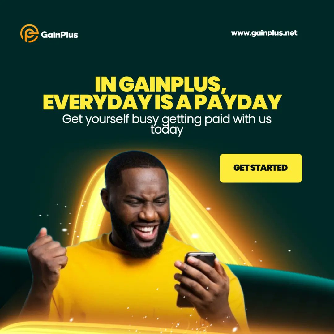 *💚It has almost gotten to the point where the only thing that can save your financial life and you in general is Modern innovation platform like GainPlus, Internet &amp; Digital opportunities.* ⚡️It will be too late at that point if you haven’t maintained a Great financial stand wit