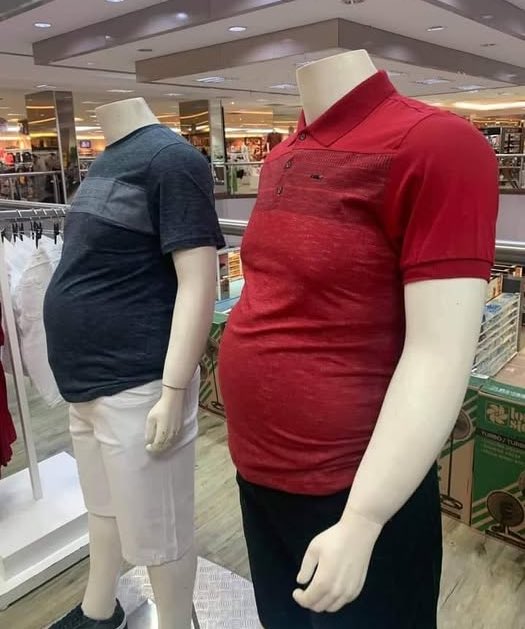 EstebanNavarroS's tweet photo. Por fin unos maniquíes masculinos que se ajustan a la realidad. https://t.co/4XJiA01Yzr