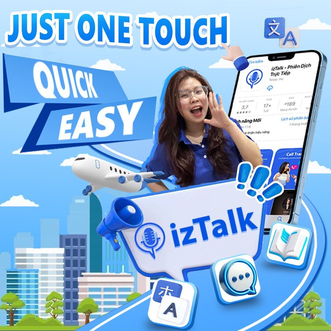 izTalk_AI's tweet photo. 🌍 JUST ONE TAP – CONNECT WITH THE WORLD! 🌍 https://t.co/WCO9TvJh6F