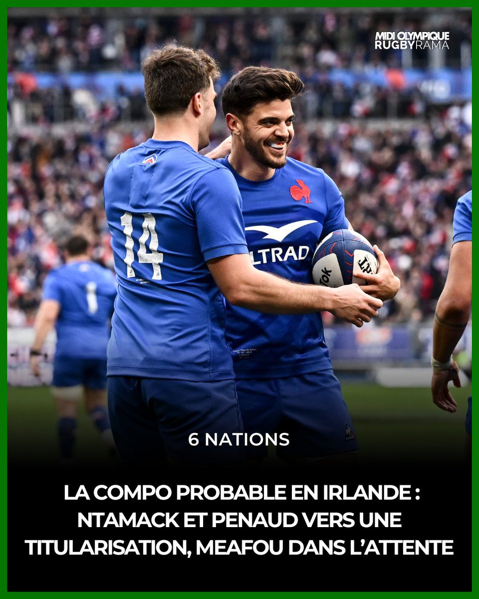 Si le staff des Bleus a encore une semaine devant lui pour affiner le XV titulaire contre l’Irlande, des tendances semblent déjà se dessiner.

Toutes les infos sur la composition probable > rb.gy/ezxtxc