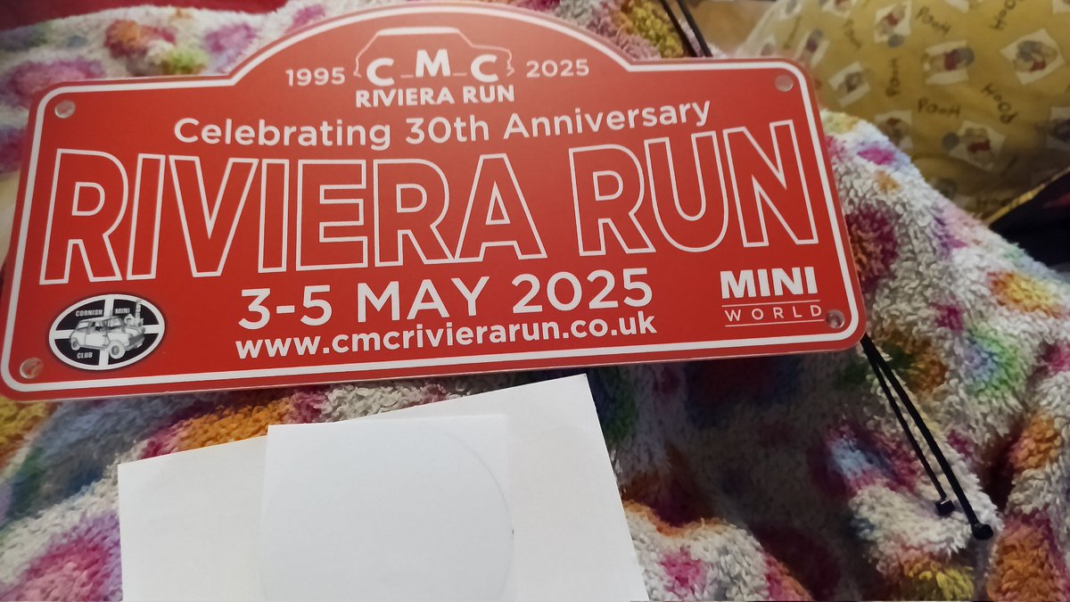 All set for the Mini run in May #minicooper