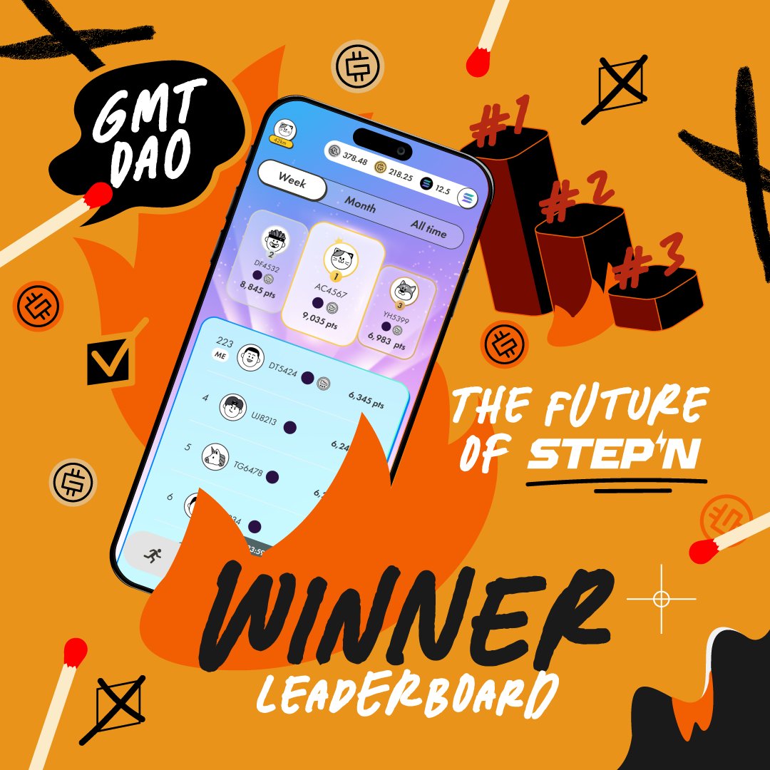 Sneak Peek 👀

Here's a look at what's coming with the STEPN Leaderboard... ⚡️