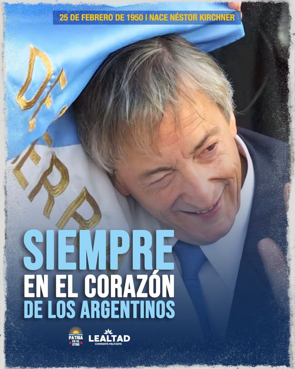 CM_Lealtad's tweet photo. Néstor siempre en el corazón de los argentinos 🤍🇦🇷

25 de febrero de 1950 - ♾️

@patriaeselotrok 
@Adrian_Grana https://t.co/DEAcIa4NTZ