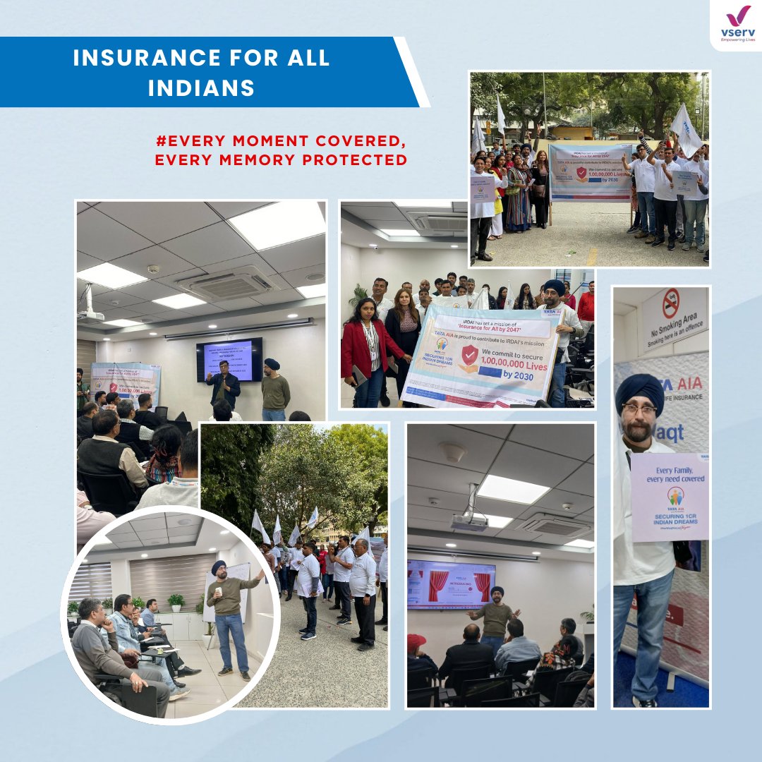 Vserv_capital's tweet image. Insurance for All Indians event was a step towards a more secure future for every individual. Together, we are building a nation where financial protection is a right, not a privilege. 👍#VservCapitalServices #ProtectionForAll #InsureIndia #FinancialSecurity