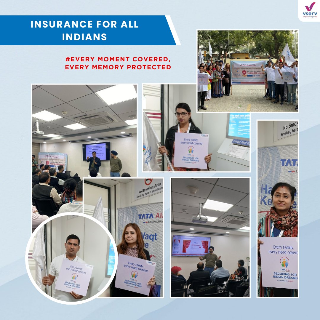 Vserv_capital's tweet image. Insurance for All Indians event was a step towards a more secure future for every individual. Together, we are building a nation where financial protection is a right, not a privilege. 👍#VservCapitalServices #ProtectionForAll #InsureIndia #FinancialSecurity