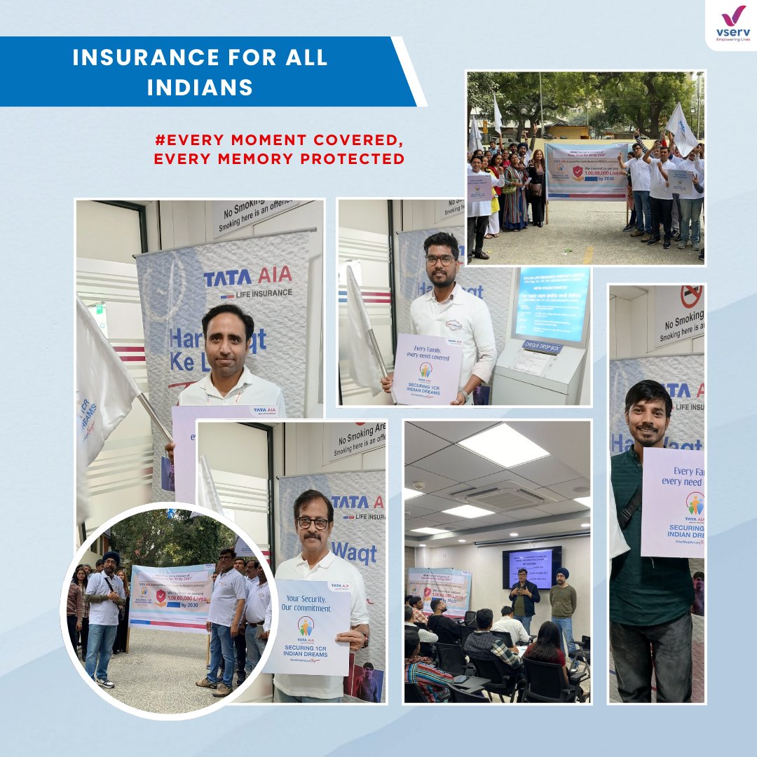 Vserv_capital's tweet image. Insurance for All Indians event was a step towards a more secure future for every individual. Together, we are building a nation where financial protection is a right, not a privilege. 👍#VservCapitalServices #ProtectionForAll #InsureIndia #FinancialSecurity