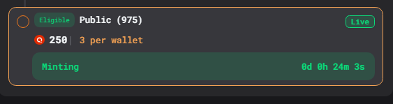 for the last 30 minutes!

mint about to end, so get on it!

link to mint on <a href="/quaimark/">QuaiMark 🟥 ⚡️💵</a> in bio!