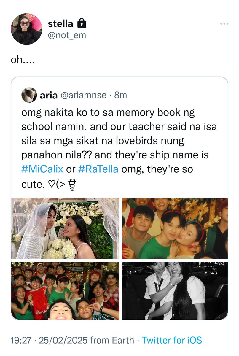 ariamnse's tweet photo. A Frame of Memories a #RafThan Au

Ralph (e) is a famous idol and Estella (r) is a lowkey supermodel. what if one day their old picture together, was the reason for fans starting shipping them.

or Ralph and Estella ay dating mag ex na walang maayos na closure? https://t.co/D4tbe3WK6B