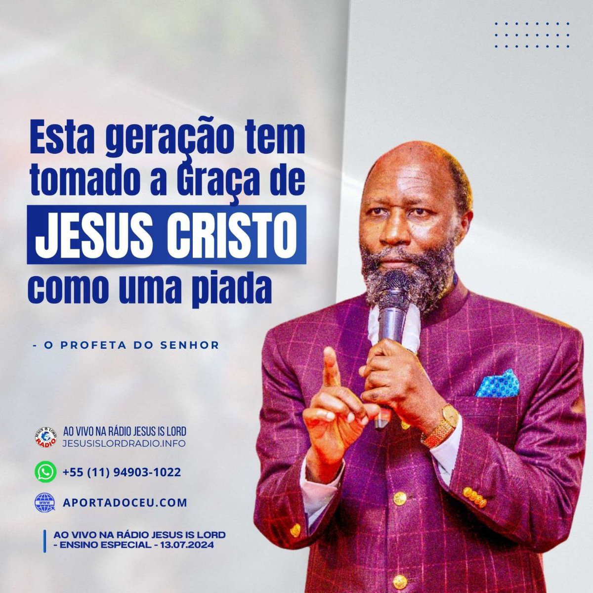 denisemorepache's tweet photo. ARREPENDA-SE E APARTE DO MAL!
🔔 𝑬𝒏𝒕𝒓𝒆 𝒆𝒎 𝒄𝒐𝒏𝒕𝒂𝒕𝒐 ⬇
🚩 Youtube: Repent Brazil 
💻 https://t.co/dDjvgTihRM 

#Jesus #ProfetaDaChuvaNoBrasil #AlertaGlobalApocalipse
#RepentBrazil
#ProphetDrOwuor
#ProphetDrOwuorBr
#RepentanceAndHoliness
#MilanWordFest https://t.co/nYe5VYGa44