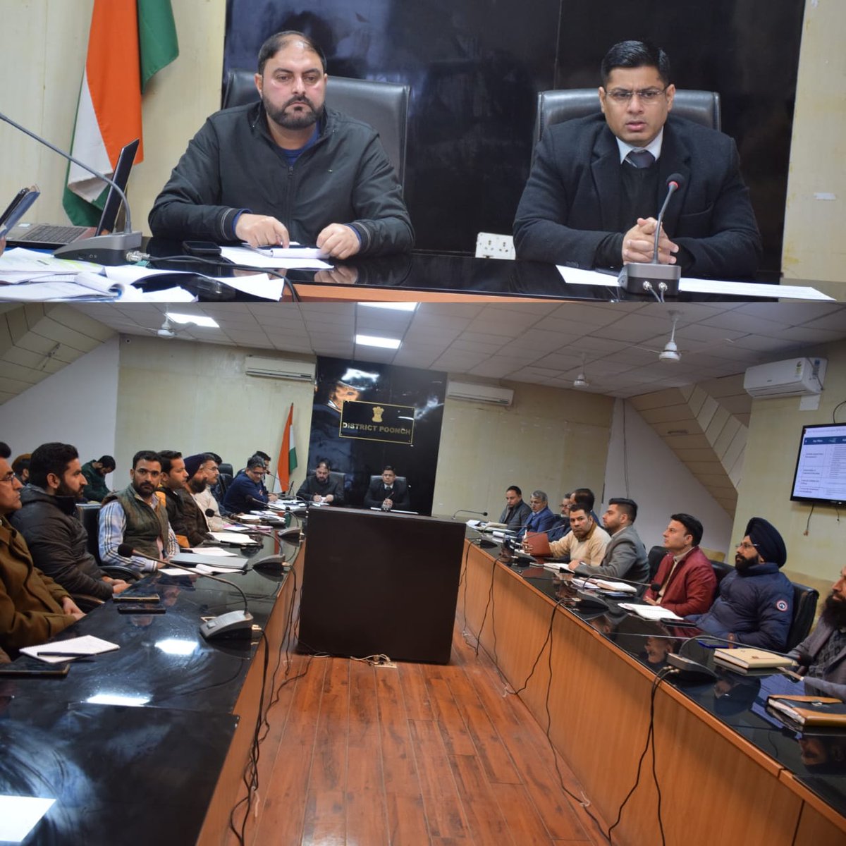 Deputy Commissioner Poonch (@poonchdm) on Twitter photo #MissionYuva
DC Poonch, Vikas Kundal today chaired a meeting with all the members of the SBDH and BHD committees to discuss the roles and responsibilities of each member in the context of the Mission YUVA project.
<a href="/Divcomjammu/">Divisional Commissioner Jammu</a> <a href="/diprjk/">Information & PR, J&K</a> <a href="/jklabemployment/">Labour & Employment Department J&K</a> #MissionYuva
DC Poonch, Vikas Kundal today chaired a meeting with all the members of the SBDH and BHD committees to discuss the roles and responsibilities of each member in the context of the Mission YUVA project.
<a href="/Divcomjammu/">Divisional Commissioner Jammu</a> <a href="/diprjk/">Information & PR, J&K</a> <a href="/jklabemployment/">Labour & Employment Department J&K</a>