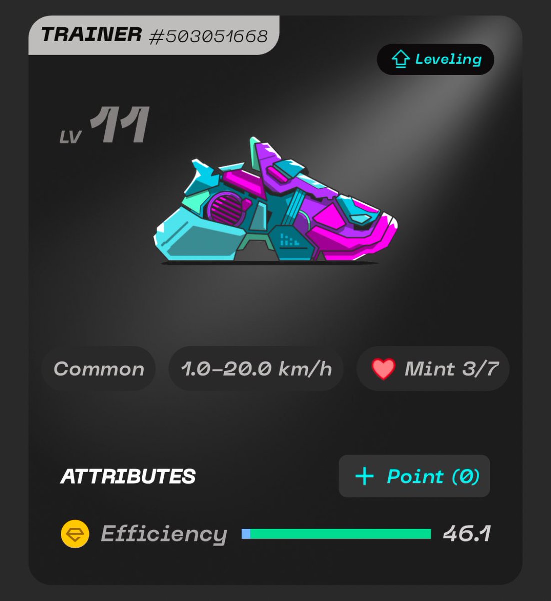 keybaru's tweet photo. ゲスト募集します👟
行けるよって言う人返信ください！

貸出靴：Trainer Lv11(lv19までゆっくり上げる予定です)
使用エネ：4エネ/日
期間：2週間
報酬：ゲスト10%
すみませんSTEPN経験者の方優先します
お願いする人にDMします

#STEPNGO https://t.co/gusWjVOcsn