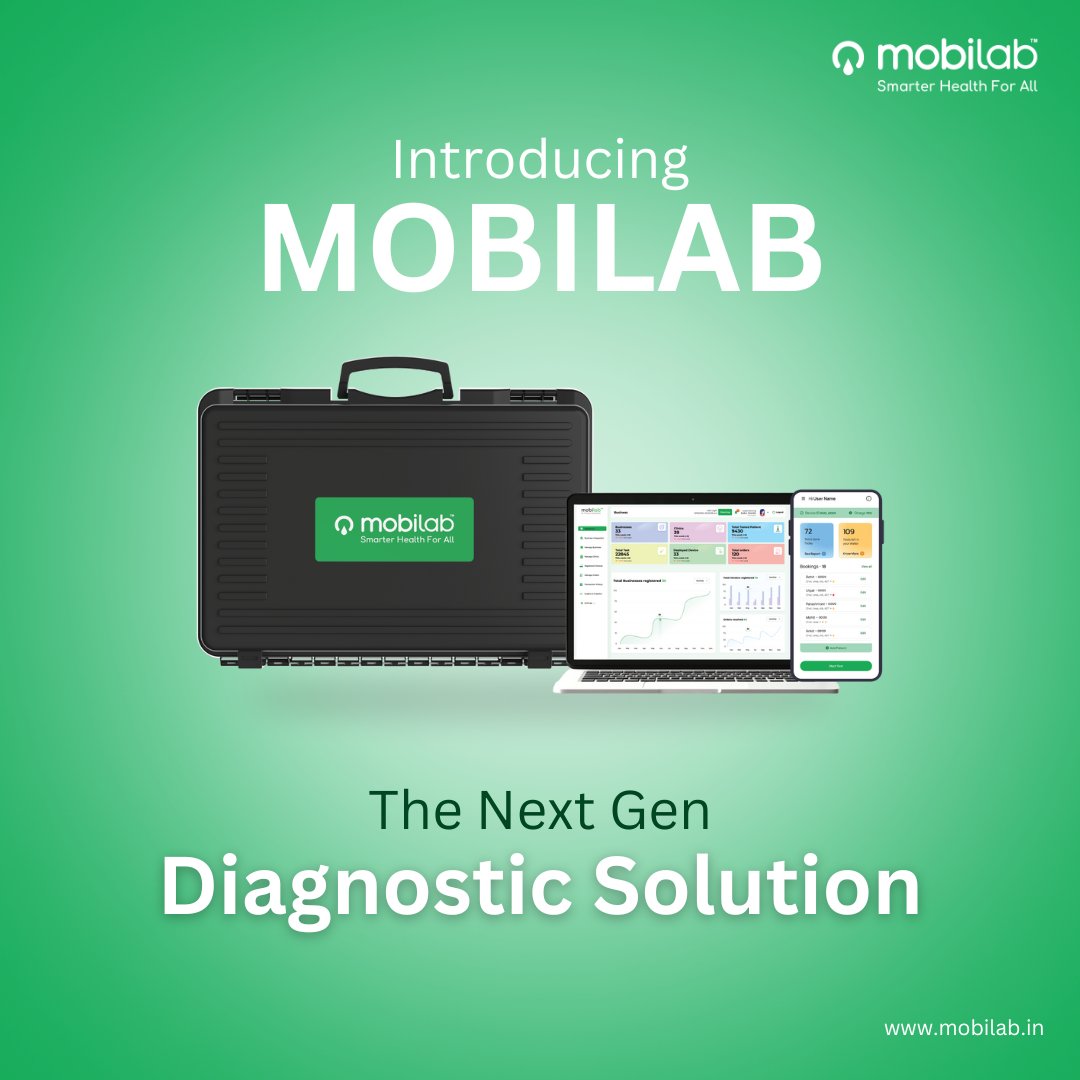 Primary2022's tweet image. MOBILAB – Your Diagnostic Game Changer is here!

Get rapid, on-the-spot testing &amp;amp; instant digital reports—no more delays! Faster, smarter, and more efficient healthcare starts here.

#Mobilab #FasterTesting #AIPoweredHealthcare #SeamlessDiagnostics #digitalhealth