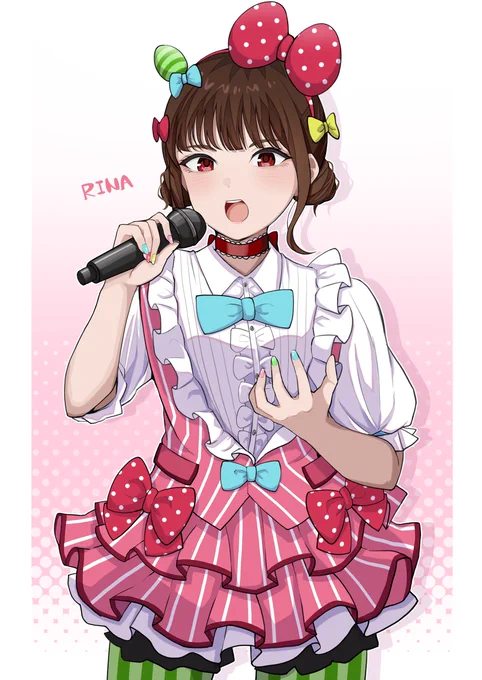 これは声なき魚の衣装を着た理名さん 