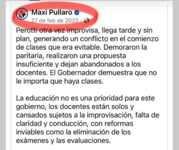 Kalula73's tweet photo. @claudiaebalague También teníamos cláusula gatillo, había infraestructura en las escuelas... Poca memoria la del Sr. Gobernador, olvida lo que postea, no resiste un archivo https://t.co/oFt6E3S7fE