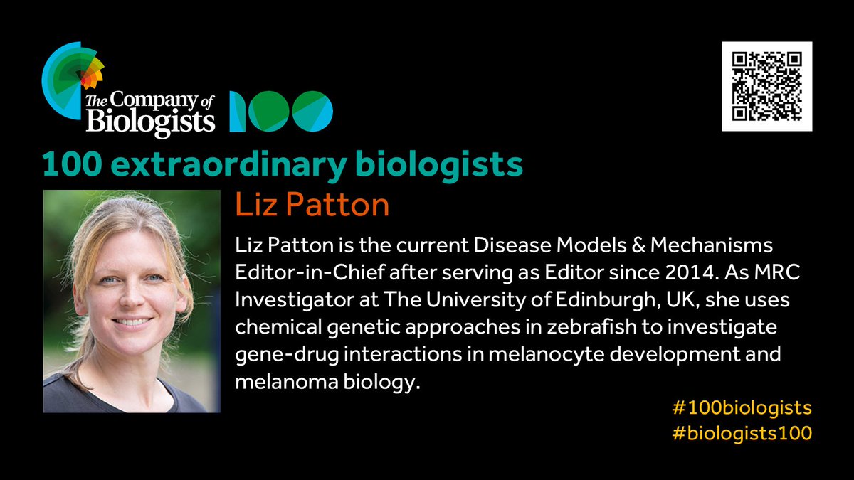 The Company of Biologists (@co_biologists) on Twitter photo Today we are highlighting Liz Patton, the current Editor-in-Chief of <a href="/DMM_Journal/">DMM Journal</a> and an MRC Investigator at the <a href="/EdinburghUni/">The University of Edinburgh</a>, as an extraordinary biologist. To know more about DMM and Liz’s role, read this Editorial: doi.org/10.1242/dmm.05…
#100biologists Today we are highlighting Liz Patton, the current Editor-in-Chief of <a href="/DMM_Journal/">DMM Journal</a> and an MRC Investigator at the <a href="/EdinburghUni/">The University of Edinburgh</a>, as an extraordinary biologist. To know more about DMM and Liz’s role, read this Editorial: doi.org/10.1242/dmm.05…
#100biologists