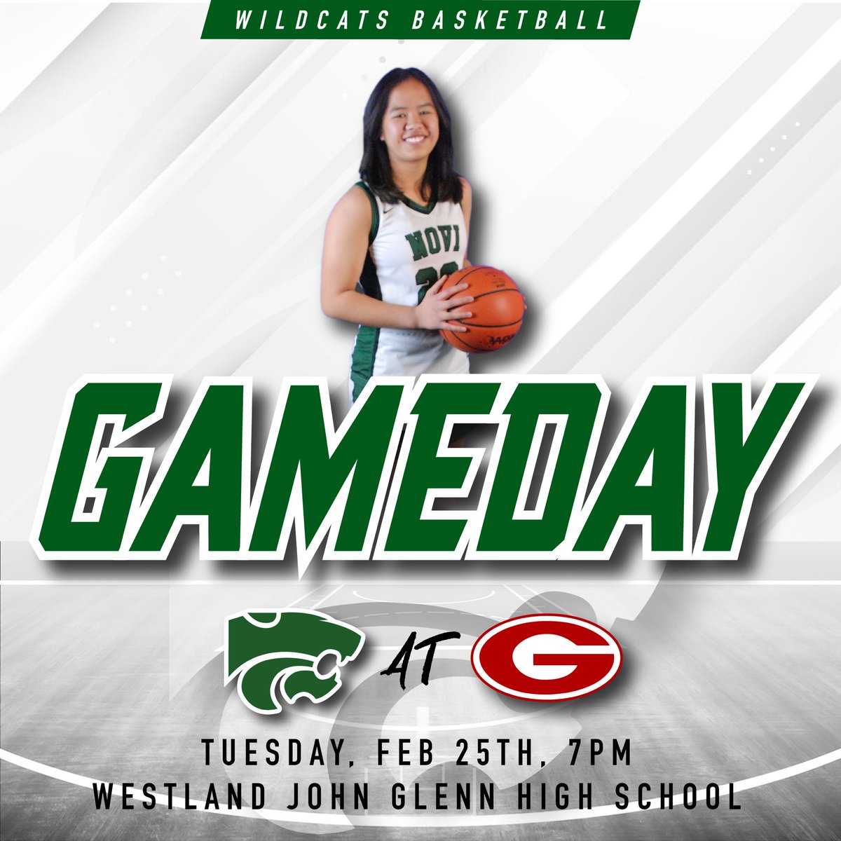NoviGirlsBasketball (@novigirlshoops) on Twitter photo Last KLAA game tonight against Westland John Glenn! #finishstrong
π β’ John Glenn High School
π β’ John Glenn High School
π
β’ 2.25.25
βοΈ β’ 5:30PM JV | 7PM V
π₯οΈ β’ nfhsnetwork.com
<a href="/NoviAthletics/">NoviAthletics</a> <a href="/NHSCatPack/">The Official Novi Cat Pack</a> Last KLAA game tonight against Westland John Glenn! #finishstrong
π β’ John Glenn High School
π β’ John Glenn High School
π
β’ 2.25.25
βοΈ β’ 5:30PM JV | 7PM V
π₯οΈ β’ nfhsnetwork.com
<a href="/NoviAthletics/">NoviAthletics</a> <a href="/NHSCatPack/">The Official Novi Cat Pack</a>