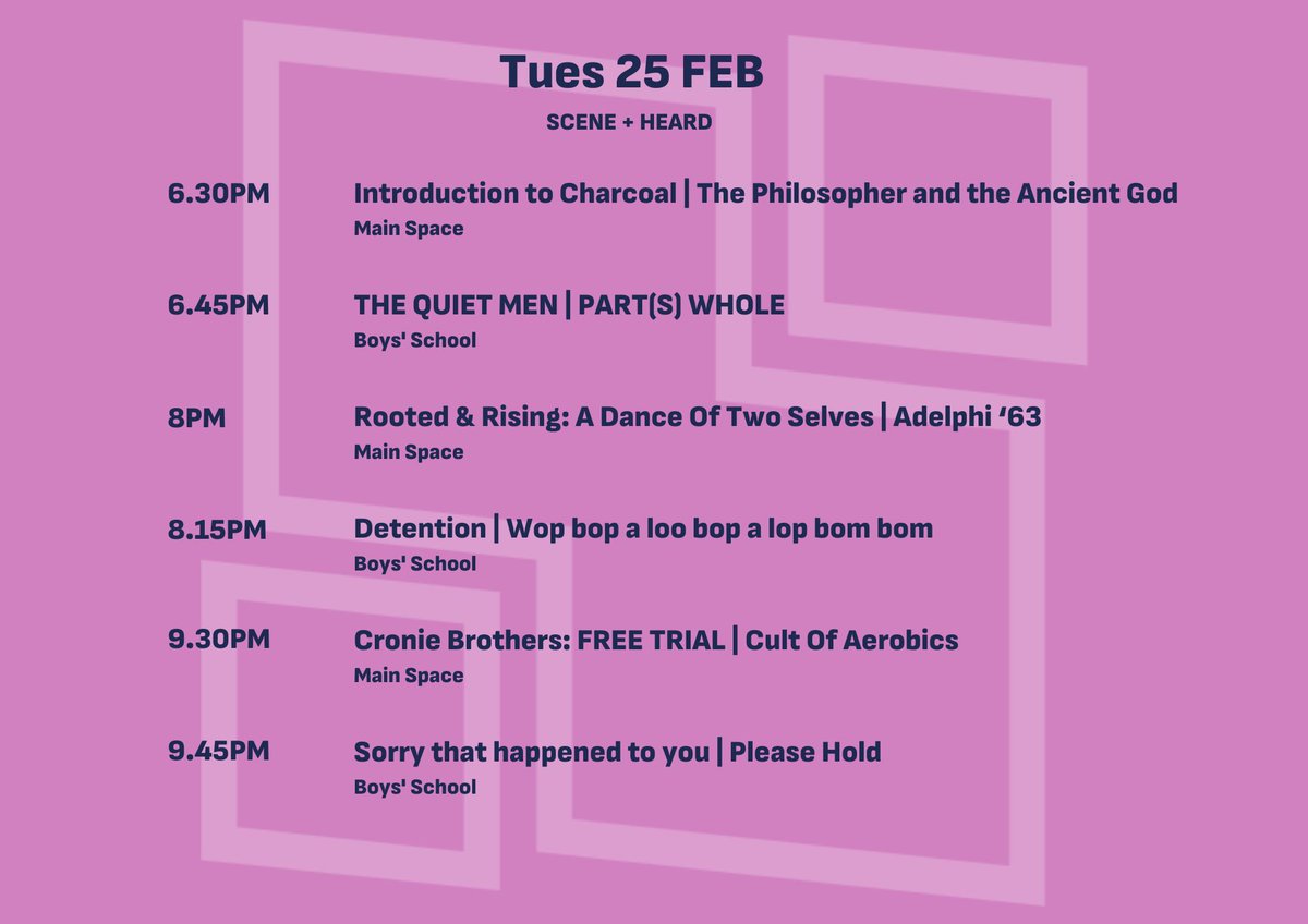 KICK OFF OUR THIRD AND FINAL WEEK WITH THIS STELLAR LINEUP OF SHOWS

TIX:
smockalley.com/sceneandheard
