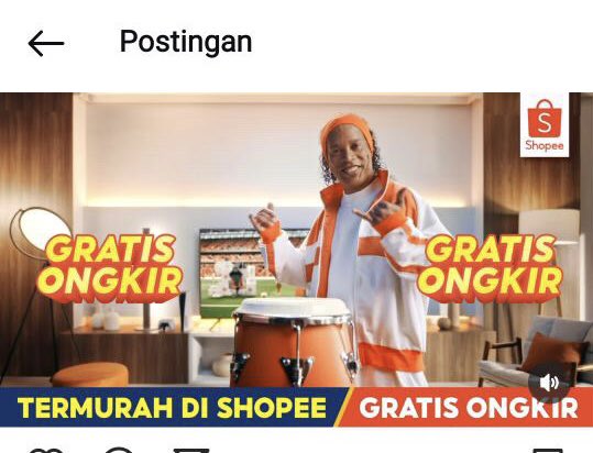 Dari dulu ngefans banget trus tiba-tiba Ada Ronaldinho di iklan Shopee #RonaldinhoDiShopee s.shopee.co.id/A9yFC9qwrN