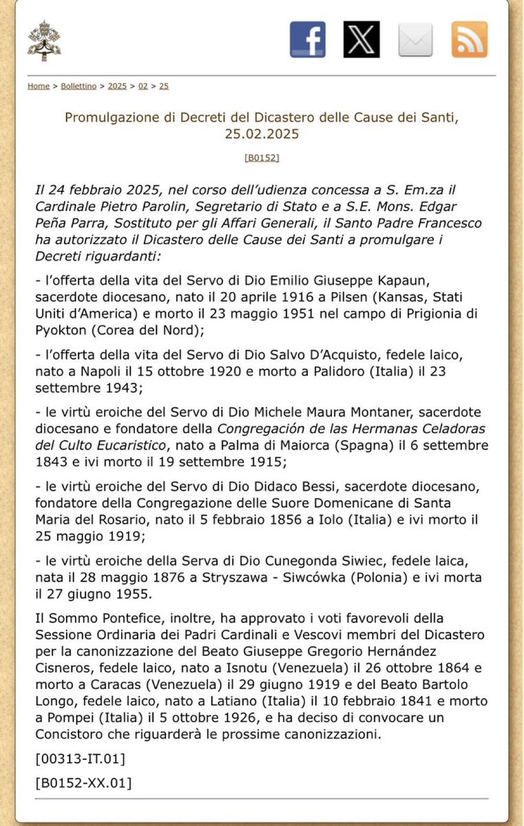laucruces's tweet photo. #LoÚltimo El Papa Francisco autoriza la canonización de José Gregorio Hernández https://t.co/DgzP7jYcvF