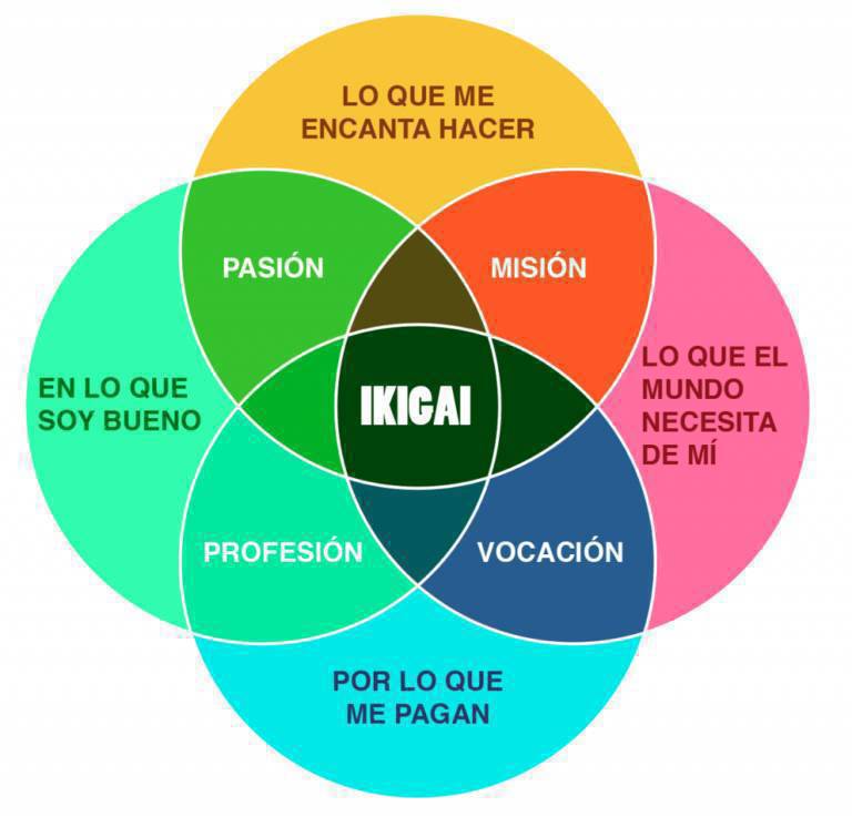 Ikigai 生き甲斐   

La razón de vivir o  de ser.
Lo que hace que la vida valga la pena ser vivida

Modelo de Héctor García y Francesc Miralles
