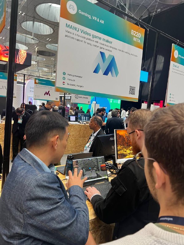 manugamemaker's tweet photo. @websummitqatar is incredible! Stop by booth B220 — we’d love to show you what’s possible with MANU!
#WebSummitQatar #AI #Gamedev https://t.co/HgRMTKuDr2