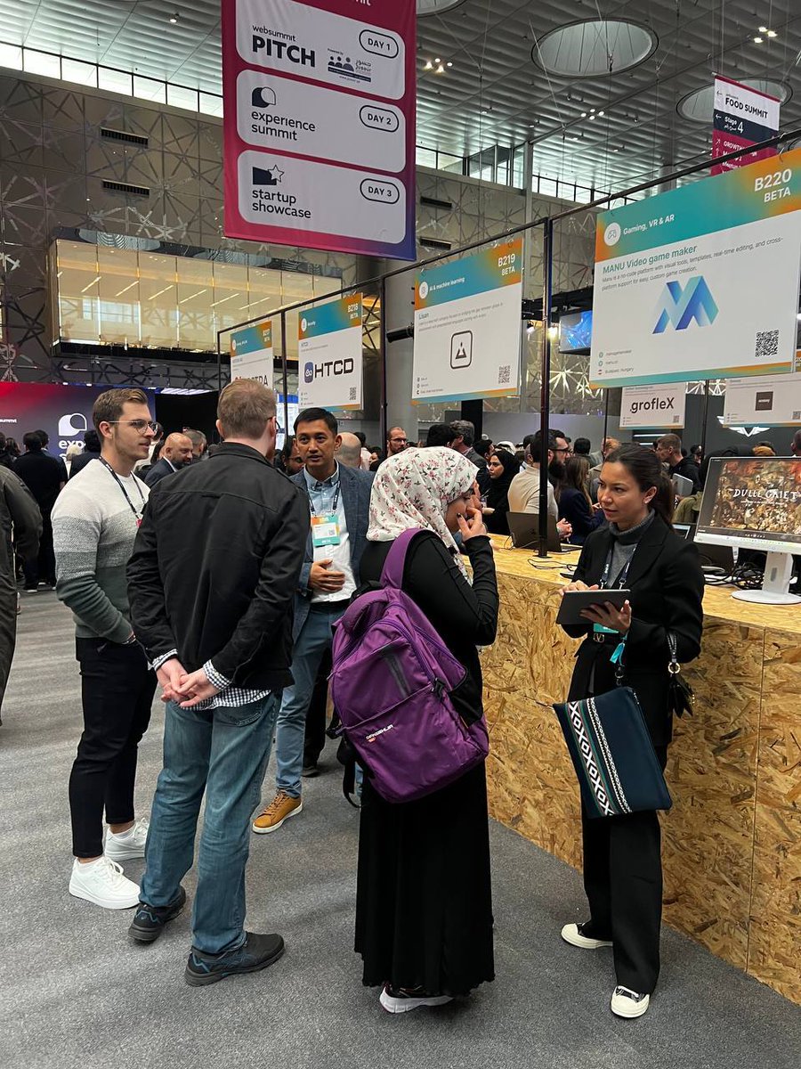 manugamemaker's tweet photo. @websummitqatar is incredible! Stop by booth B220 — we’d love to show you what’s possible with MANU!
#WebSummitQatar #AI #Gamedev https://t.co/HgRMTKuDr2