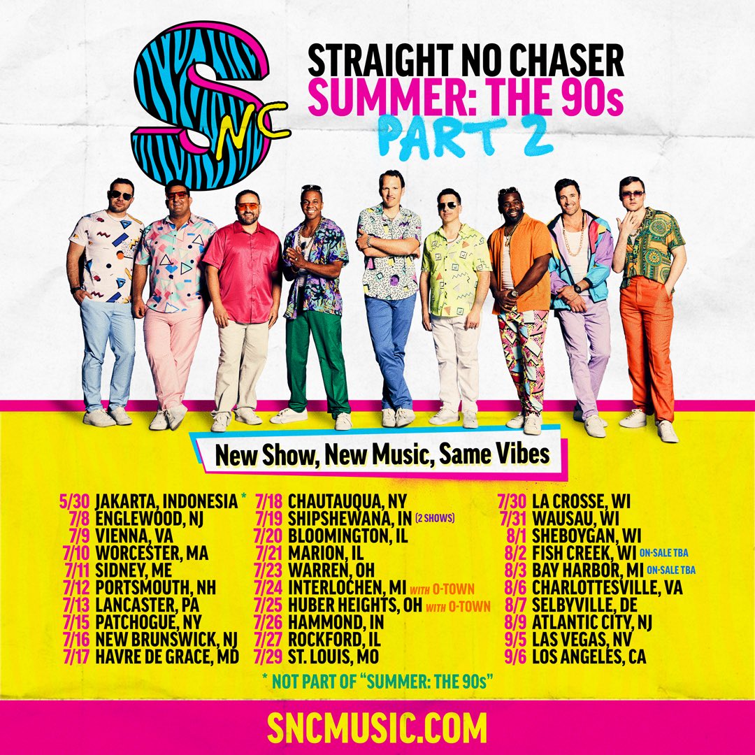 Summer: The 90s Part 2 is coming! Where will we be seeing you this summer? 

🎫➡️sncmusic.com/tour