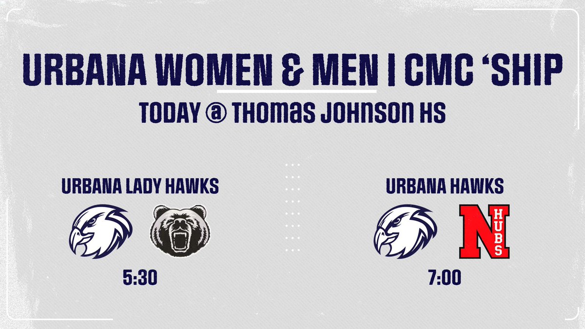 UHSHawksHoops's tweet image. Been a long time ➡️ Urbana Women & Men representing at TJ HS tonight! 1st taste of playoff🏀, CMC Championship at stake❗️Opener ladies get 3rd crack @ 🧸s❗️Nightcap men flip script @ Hubs for early season 2 pt loss❗️LET’S GO HAWKS‼️