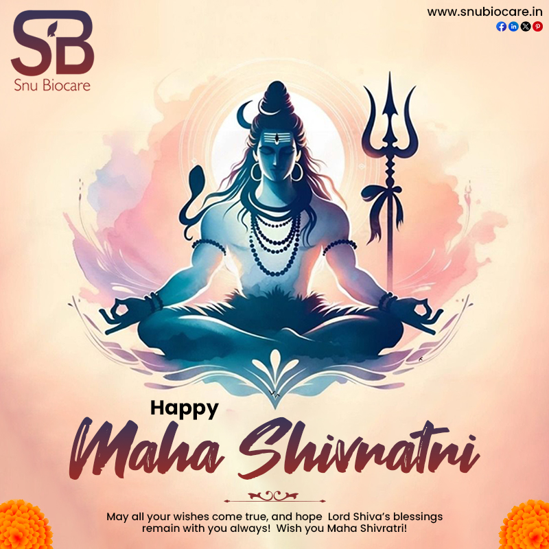 SnuBiocare's tweet photo. Maha Shivratri
May the divine light of Lord Shiva Enlighten your soul and lead you to the path of eternal bliss
#MahaShivratri #MahaShivaratri2025 #mahashivratrispecial #ShivratriSpecial #shivratri📷 https://t.co/D5hRCtqrdi